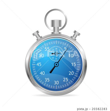 Blue stopwatch vector illustraion 20382283