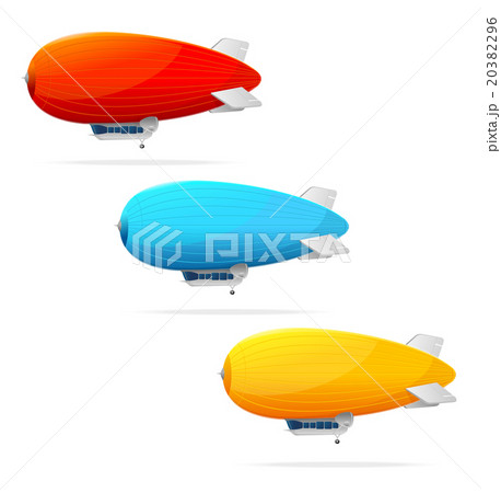 Set of dirigible balloon and text. Vector Set of dirigible balloon and text. Vector 20382296