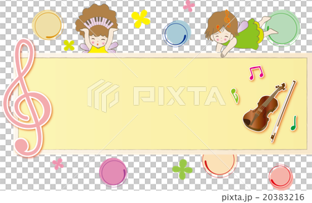 バイオリンフレームと妖精 20383216