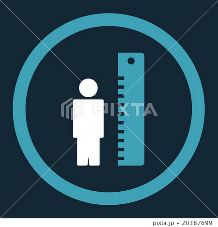 Height Meter Rounded Vector Icon Height Meter Rounded Vector Icon 20387699