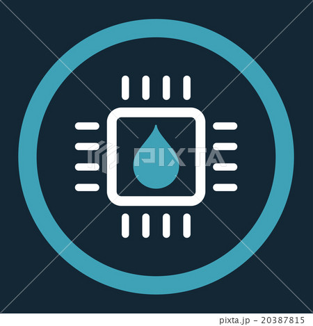 Drop Analysis Chip Rounded Vector Icon 20387815