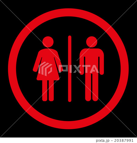 WC Rounded Vector Icon WC Rounded Vector Icon 20387991