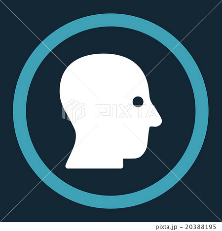 Silent Head Rounded Vector Icon Silent Head Rounded Vector Icon 20388195