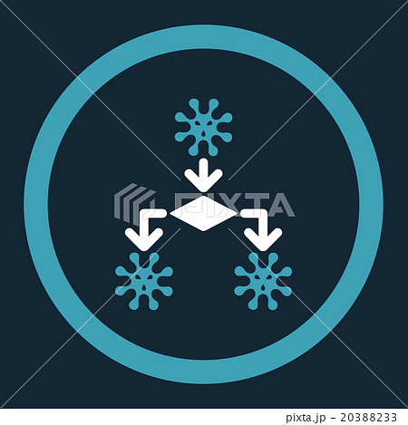 Virus Reproduction Rounded Vector Icon 20388233