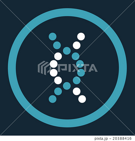 DNA Spiral Rounded Vector Icon 20388416