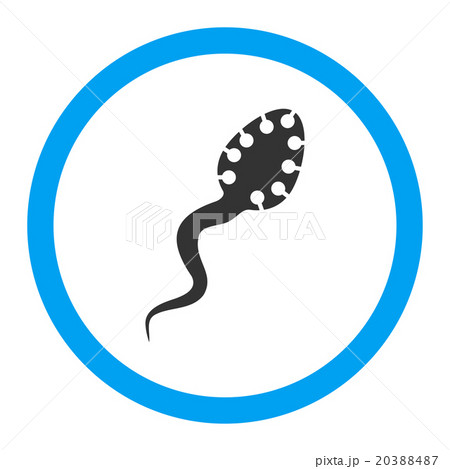 Infectious Microbe Rounded Vector Icon 20388487