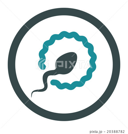 Sperm Penetration Rounded Vector Icon Sperm Penetration Rounded Vector Icon 20388782