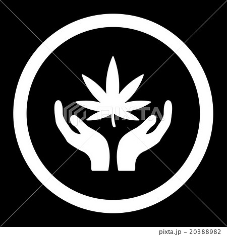 Cannabis Care Rounded Vector Icon 20388982