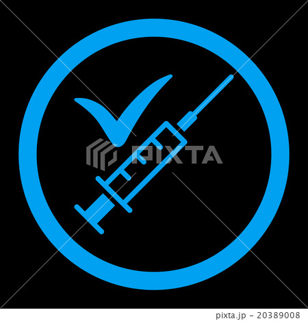 Done Vaccination Rounded Vector Icon 20389008