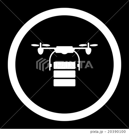 Cargo Drone Rounded Vector Icon 20390100