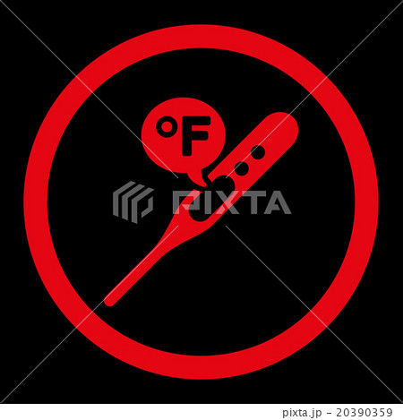Fahrenheit Temperature Rounded Vector Icon Fahrenheit Temperature Rounded Vector Icon 20390359
