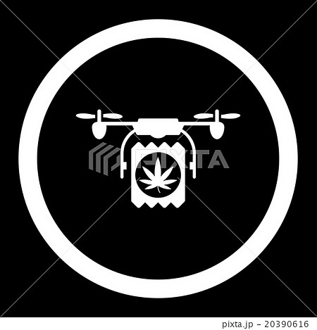Drugs Drone Delivery Rounded Vector Icon Drugs Drone Delivery Rounded Vector Icon 20390616
