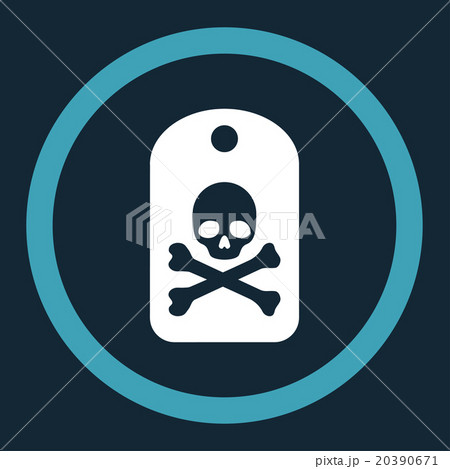 Death Sticker Rounded Vector Icon 20390671