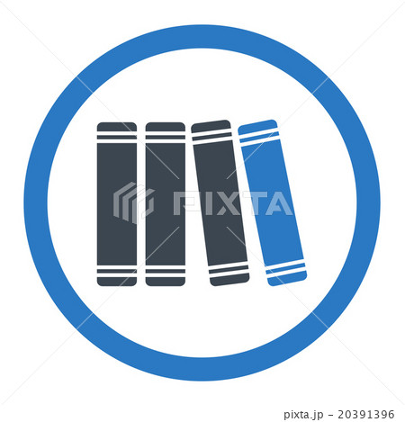 Library Books Rounded Vector Icon 20391396