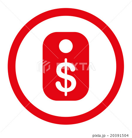 Price Tag Rounded Vector Icon 20391504
