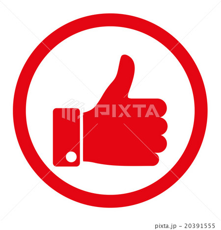 Thumb Up Rounded Vector Icon 20391555