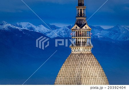 Turin (Torino), Mole Antonelliana and Alps Turin (Torino), Mole Antonelliana and Alps 20392404