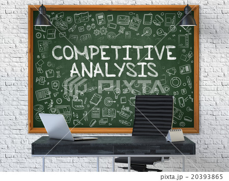 Competitive Analysis Concept. Doodle Icons on 20393865