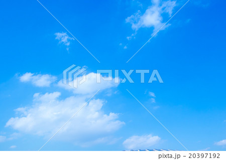 空　雲　青い空　白い雲　合成用背景素材　写真素材　コピースペース 20397192