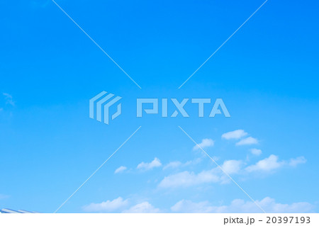 空　雲　青い空　白い雲　合成用背景素材　写真素材　コピースペース 20397193