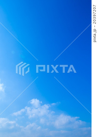 空　雲　青い空　白い雲　合成用背景素材　写真素材　コピースペース 20397207
