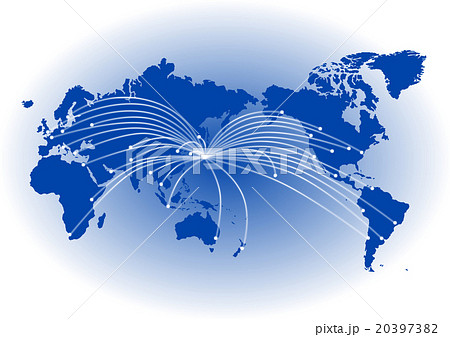世界地図 グローバルイメージのイラスト素材 3973