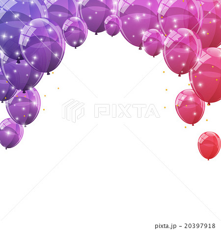 Color Glossy Balloons Background Vector Color Glossy Balloons Background Vector 20397918