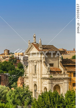 Aerial panoramic cityscape of Rome, Italy 20398337