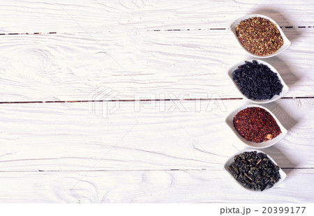 assortment of dry tea assortment of dry tea 20399177