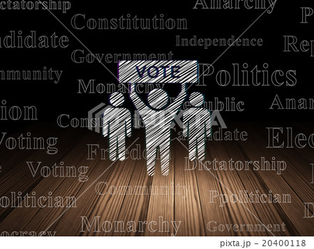 Politics concept: Election Campaign in grunge dark 20400118