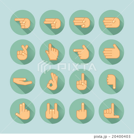 hand icon set hand icon set 20400403