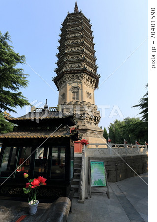 中国　正定県　臨済寺　青塔 20401590