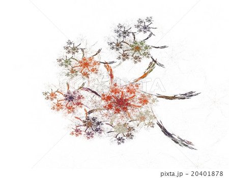 和風の花模様 20401878