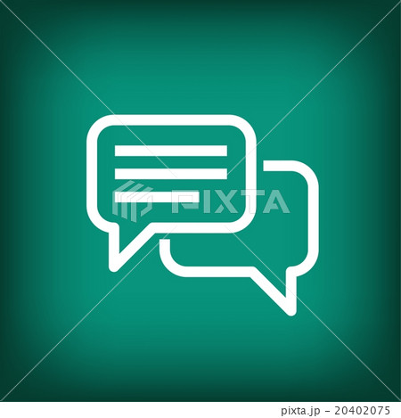 Pictograph of message or chat Pictograph of message or chat 20402075