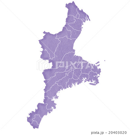 三重県地図のイラスト素材 4030
