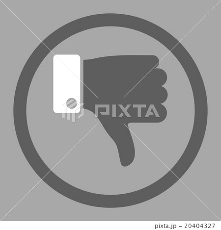 Thumb Down Circled Vector Icon 20404327