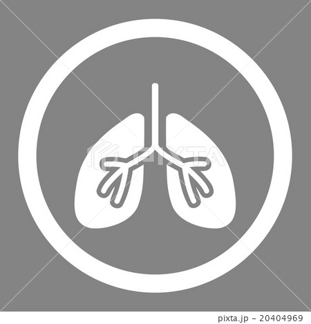 Lungs Circled Vector Icon 20404969