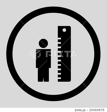 Height Meter Rounded Vector Icon Height Meter Rounded Vector Icon 20404979