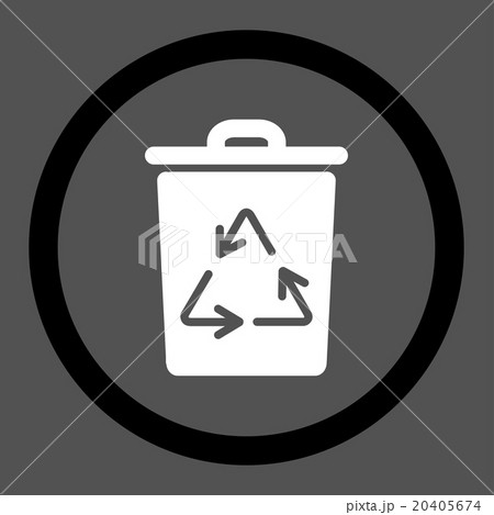 Dustbin Circled Vector Icon Dustbin Circled Vector Icon 20405674