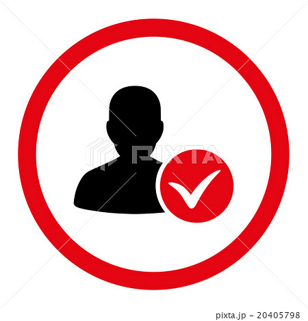 Client Ok Rounded Vector Icon Client Ok Rounded Vector Icon 20405798