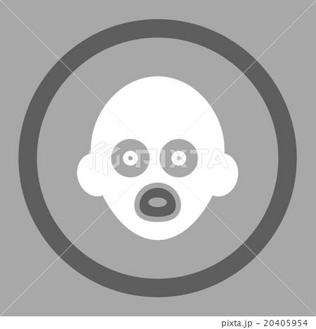 Baby Head Rounded Vector Icon 20405954