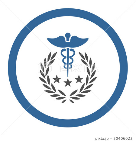 Caduceus Logo Rounded Vector Icon Caduceus Logo Rounded Vector Icon 20406022
