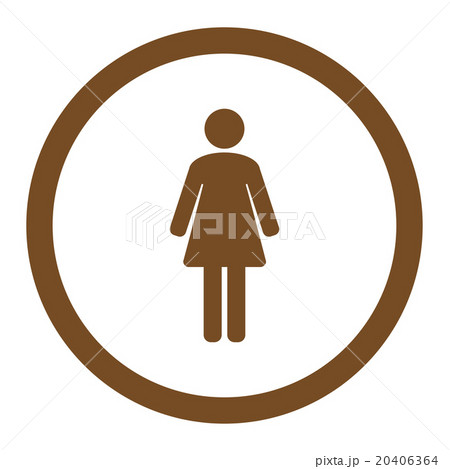 Woman Rounded Vector Icon 20406364