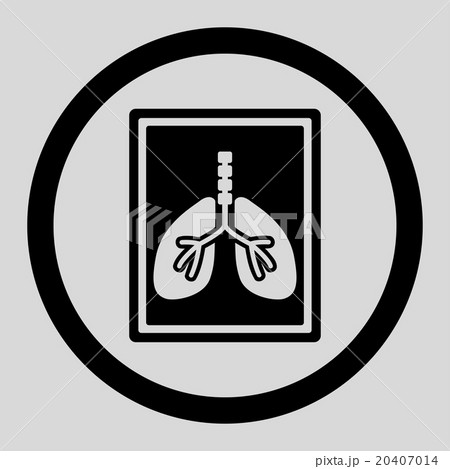 Lungs X-Ray Photo Circled Vector Icon Lungs X-Ray Photo Circled Vector Icon 20407014
