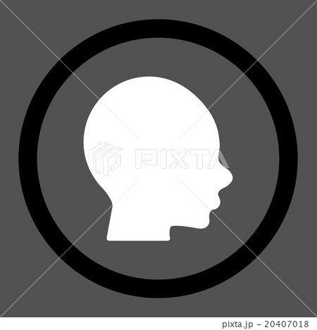 Boy Head Rounded Vector Iconのイラスト素材 [20407018] - PIXTA