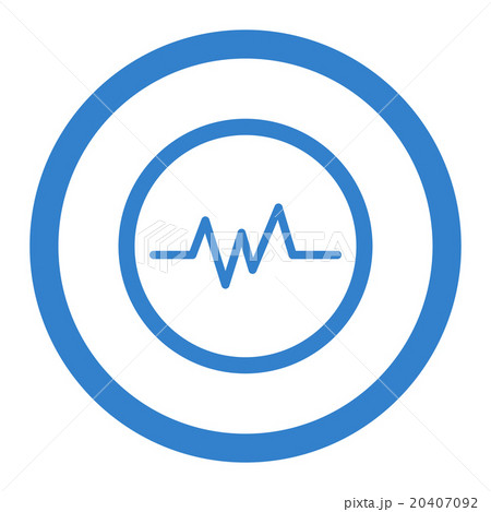 Pulse Monitoring Circled Vector Icon 20407092