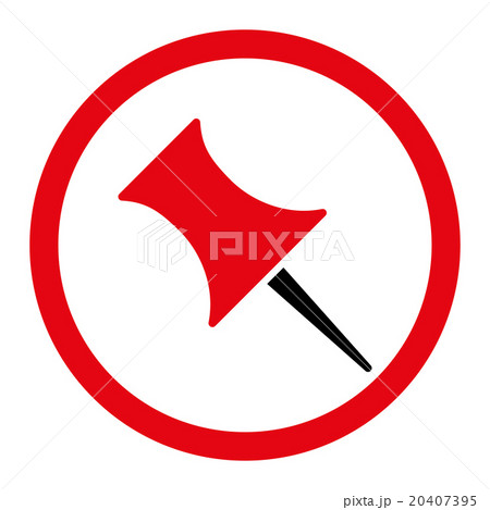 Pin Circled Vector Icon Pin Circled Vector Icon 20407395