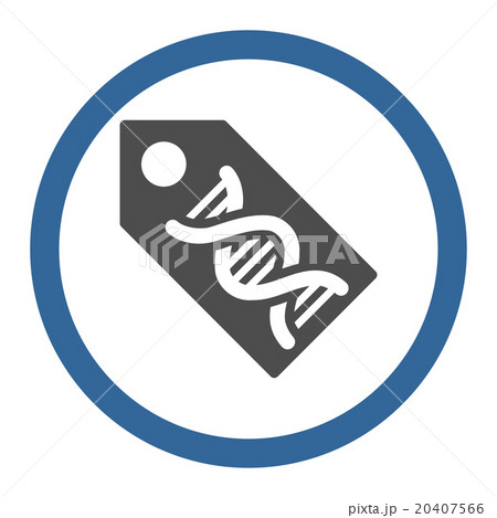 DNA Marker Rounded Vector Icon 20407566