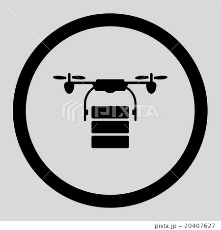 Cargo Copter Rounded Vector Icon 20407627