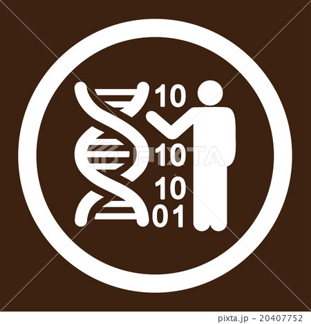 DNA Code Report Rounded Vector Icon 20407752